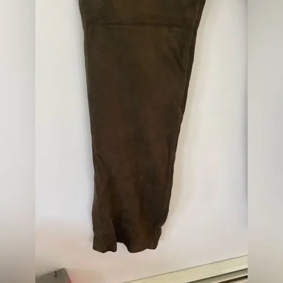 Ralph Lauren Olive Green pants 100% goat suede size 10 NWT - Picture 9 of 13
